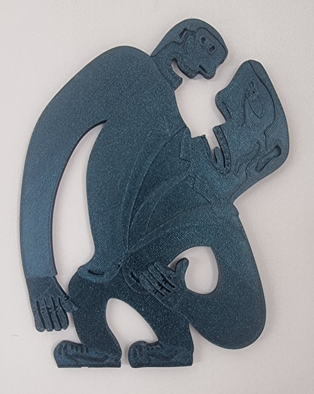 Man with Head on R Shoulder and Another Head 1